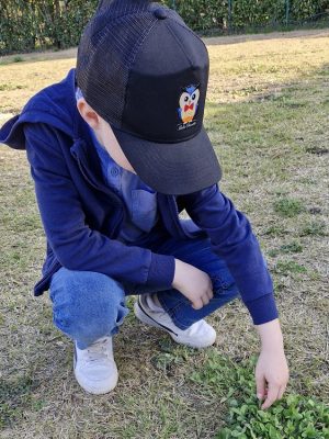 Casquette pour garçon Luluchouette modèle Henry couleur noire