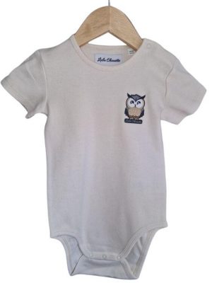 Body à manche courte pour bébé, couleur blanc