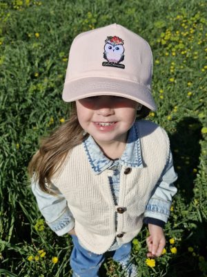 Casquette pour fille Luluchouette modèle Fleur couleur rose