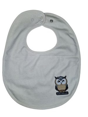 Bavoir pour bébé pour bébé marque Luluchouette modèle Artémis couleur blanc